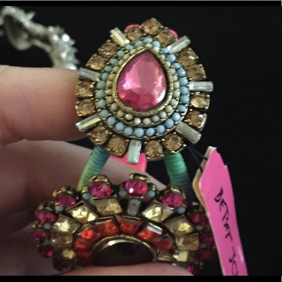 Betsey Johnson Rainbow Wrapped Gem Bracelet - Picture 5 of 7
